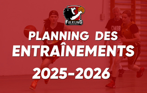 Reprise des entraînements 2025
